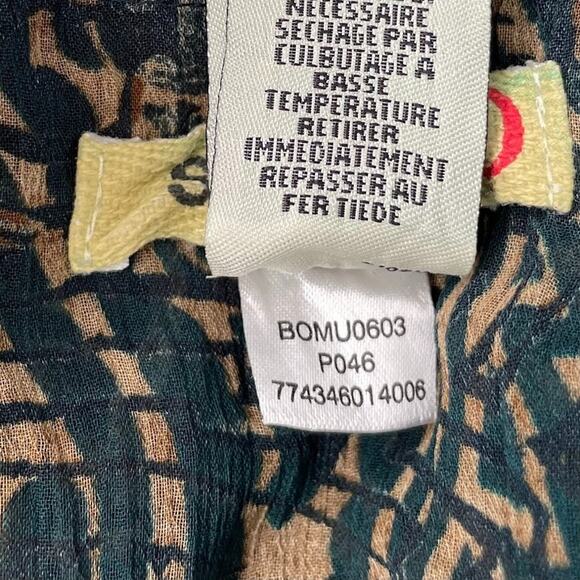 Stamp 10 Babydoll Top Size 10 Sheer Dark Earthy Popover Boho Fairy Grunge Y2K - Picture 8 of 10